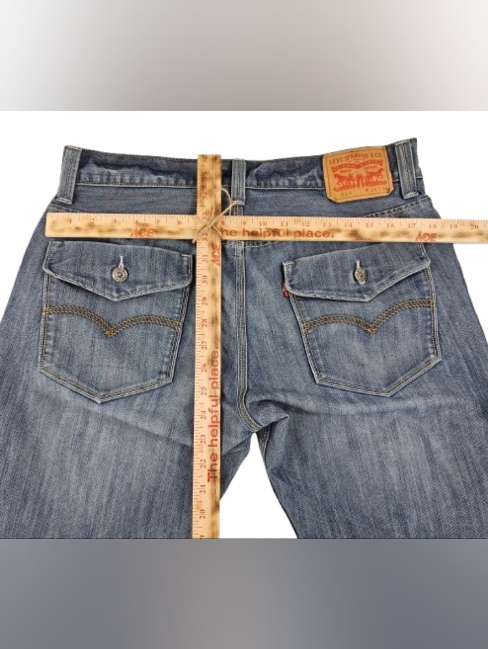 Levi’s 514 Archive Limited Edition Flap Pocket Straight Men's 34x34 Jeans Marble - Picture 9 of 13